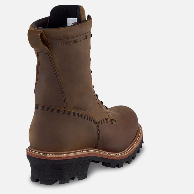 Red Wing 9-inch Insulated, Waterproof Safety Toe Logger Boot Schwarz | WZB672895