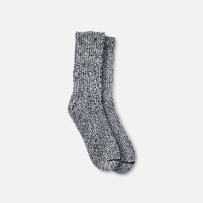 Red Wing Cotton Blend Ragg Crew Boot Socks in Over Dyed Black/Gray Cotton Blend | WFG230657