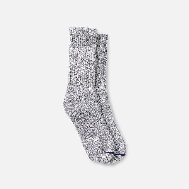 Red Wing Cotton Blend Ragg Crew Socks in Navy/White Cotton Blend | XWK367981