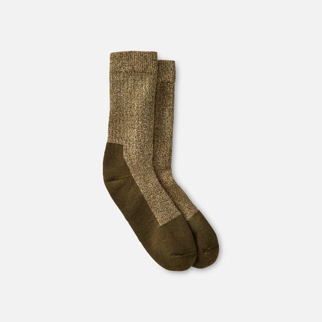 Red Wing Deep Toe-Capped Crew Sock in Olive | LKS937524