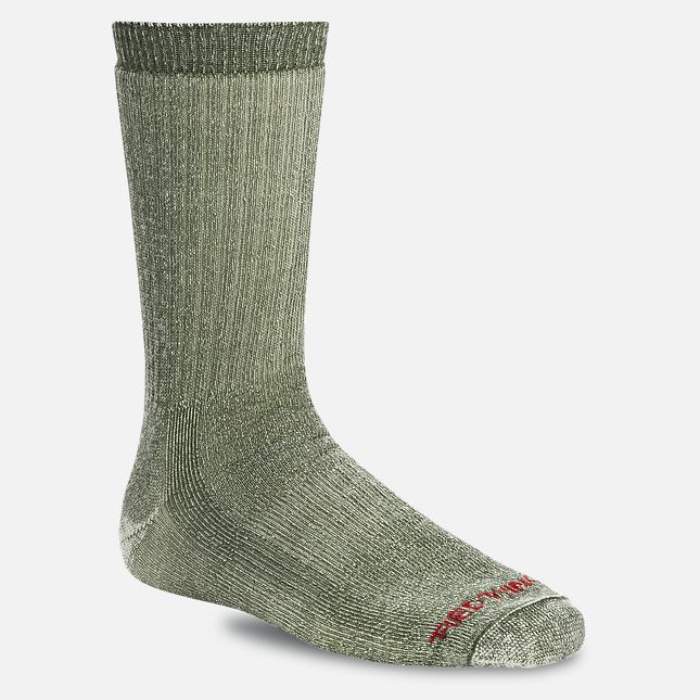 Red Wing Merino Wool Blend Crew Sock in Olive | KPW240973