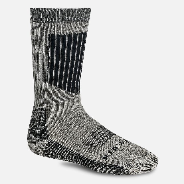 Red Wing Merino Wool Blend Mid-Calf sock in Black | EWS925760