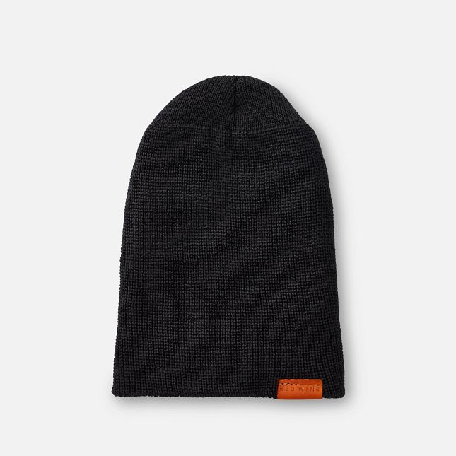 Red Wing Merino Wool Knit Hat in Black | CPW157924