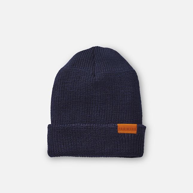 Red Wing Merino Wool Knit Hat in Navy | NTW145839