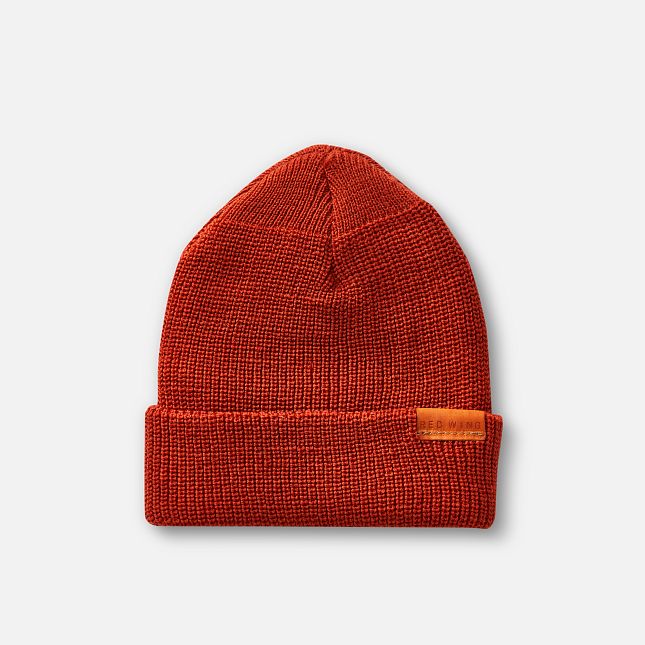 Red Wing Merino Wool Knit Hat in Rust | BWO247596