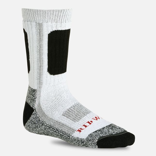 Red Wing Performance Crew Sock in White | UIQ986031